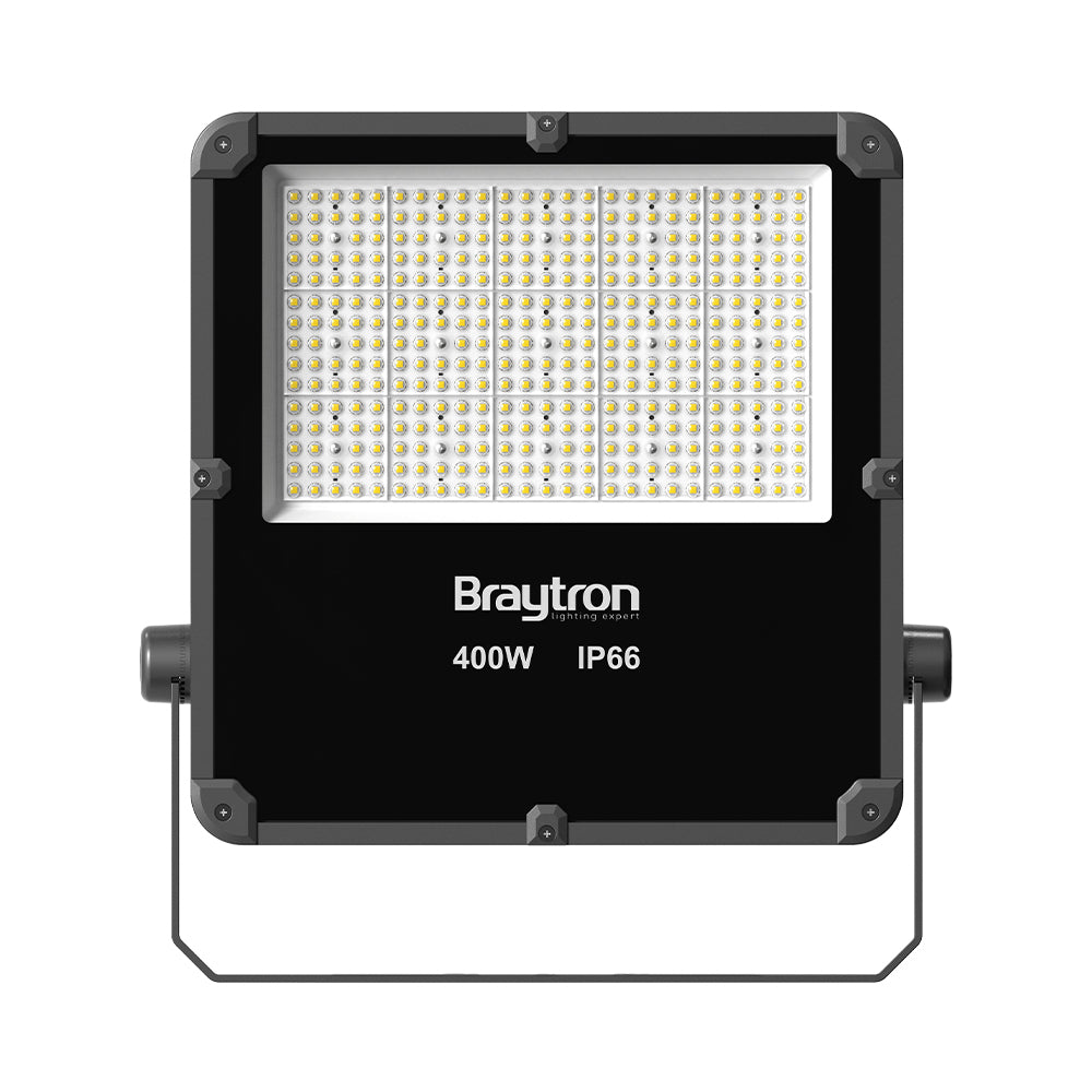 Projetor LED Braytron 400W 3000K IP66 | Iluminação Externa de Alta Eficiência