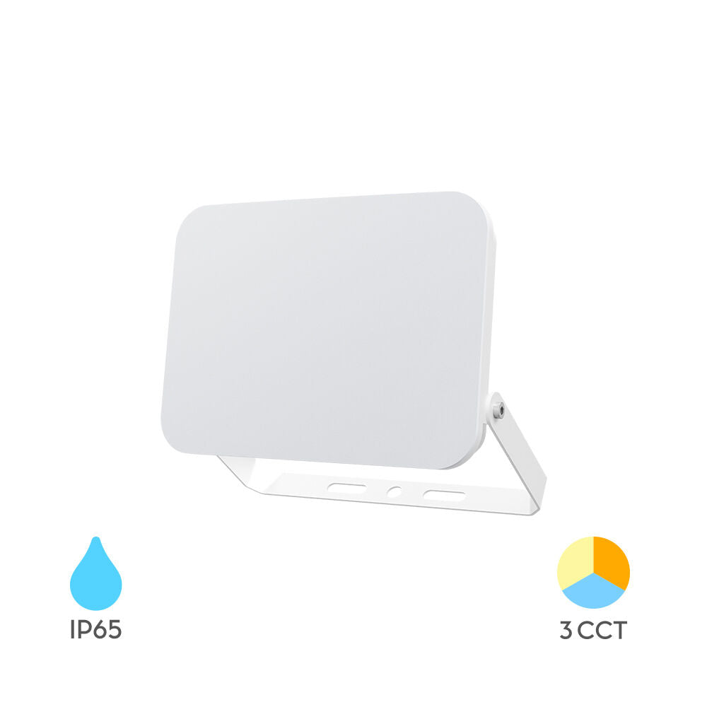 Projetor LED Braytron 100W 3 em 1 | Iluminação Externa IP65 com Múltiplos Temperaturas de Cor