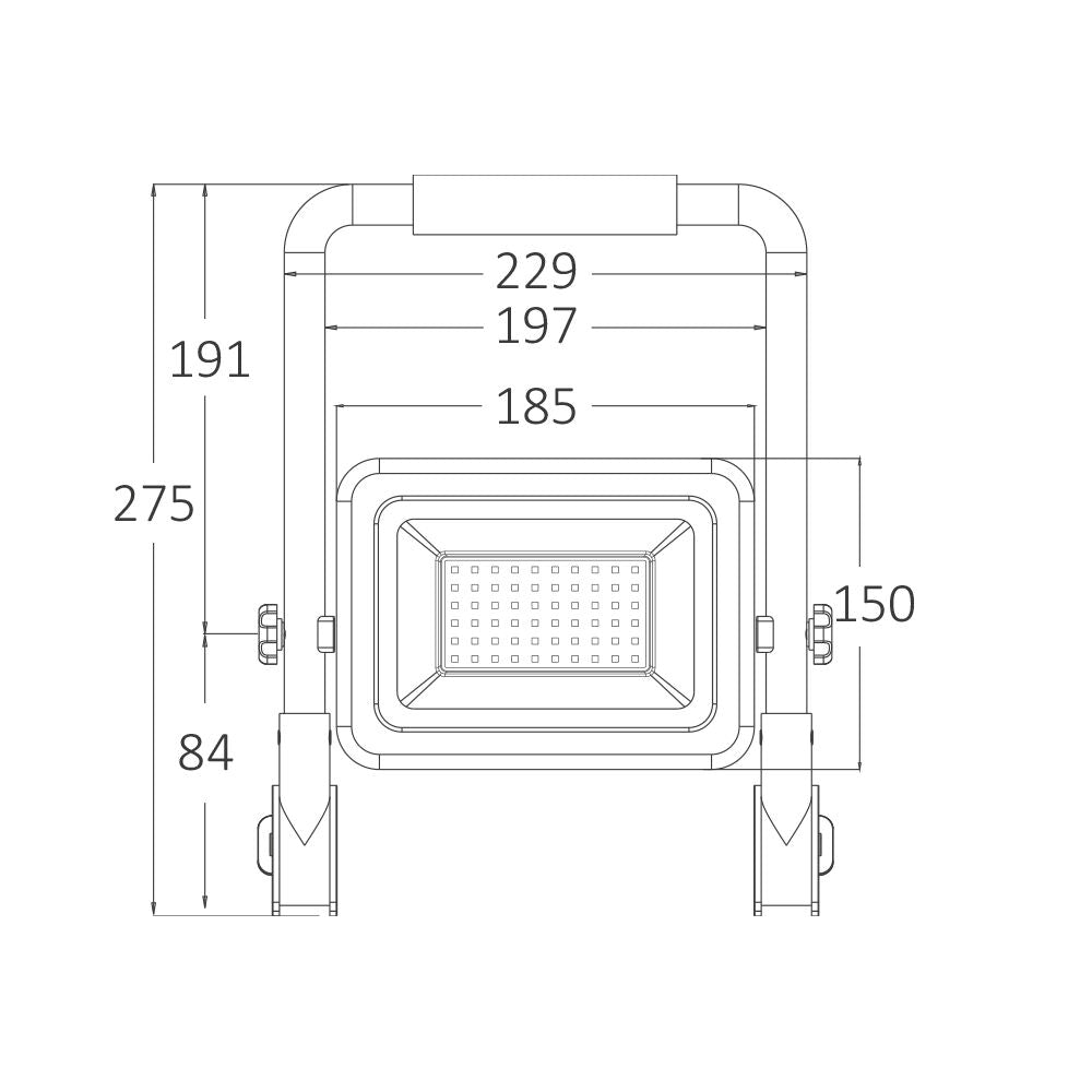 Luminária de Trabalho Braytron 50W 3 em 1 | LED para Uso Profissional com Múltiplos Temperaturas de Cor