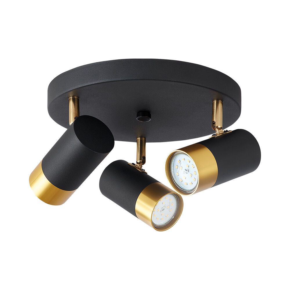 BRY-G002C-3H-3xGU10-GLD BLC-PENDANT LIGH