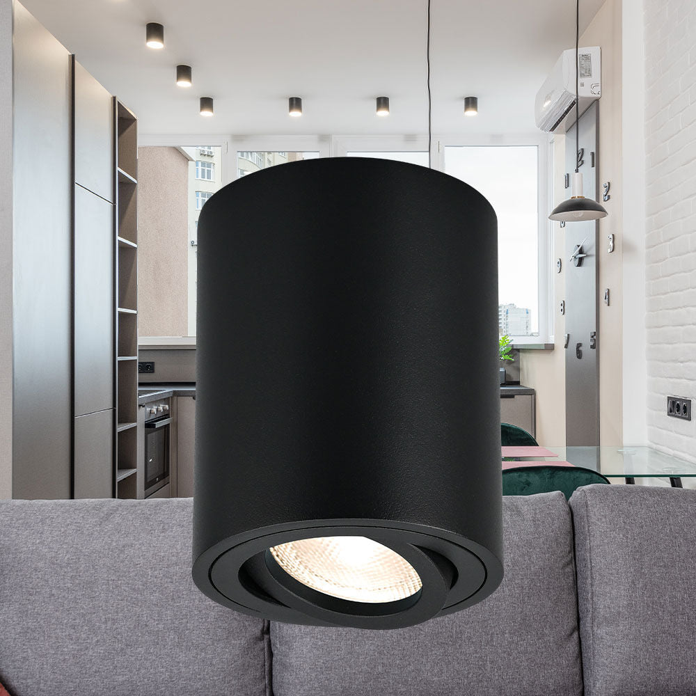 Spot LED Braytron Gama 8011 Redondo Preto GU10 | Iluminação Direcionada