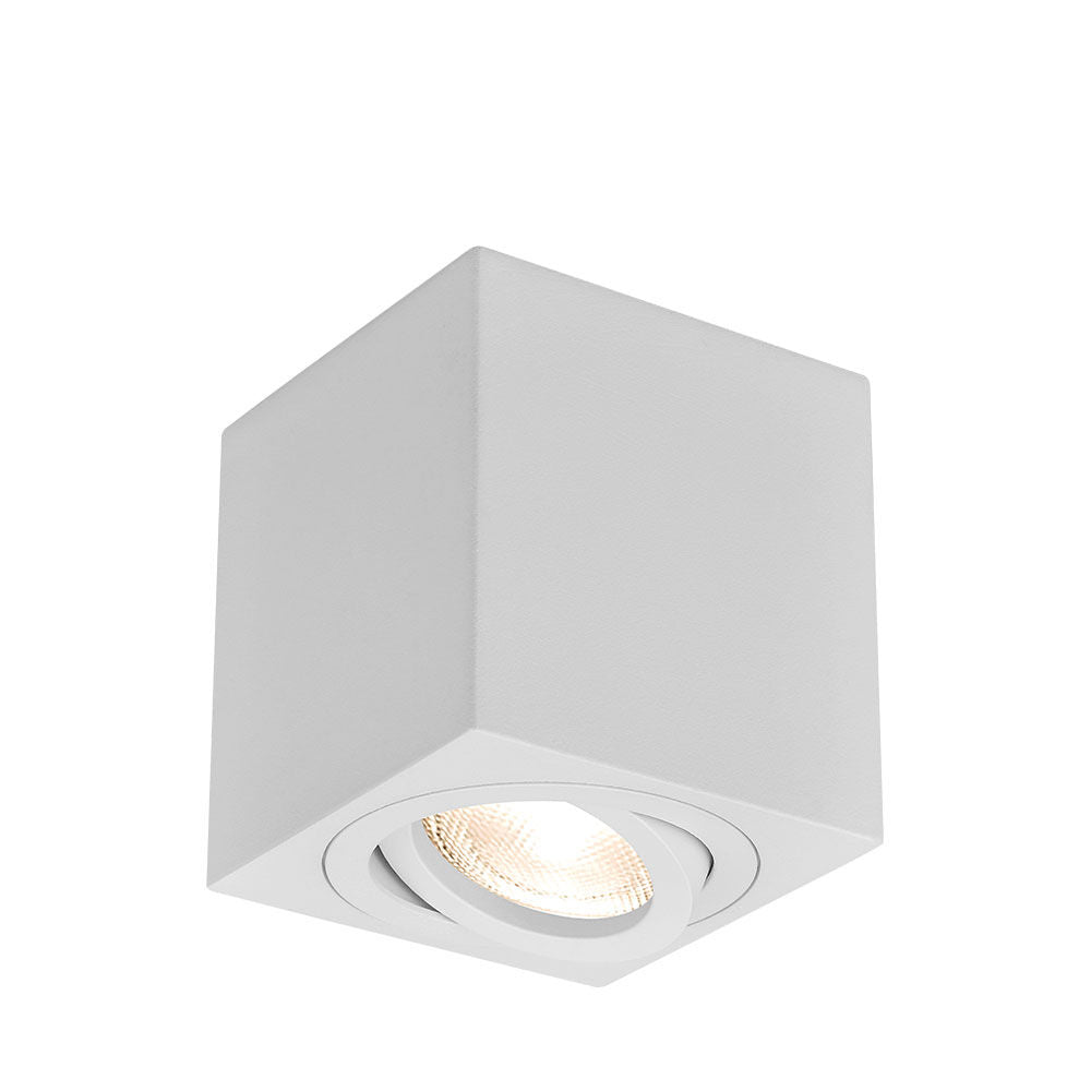 Spot LED Braytron Gama 8011 Quadrado Branco GU10 | Iluminação Direcionada