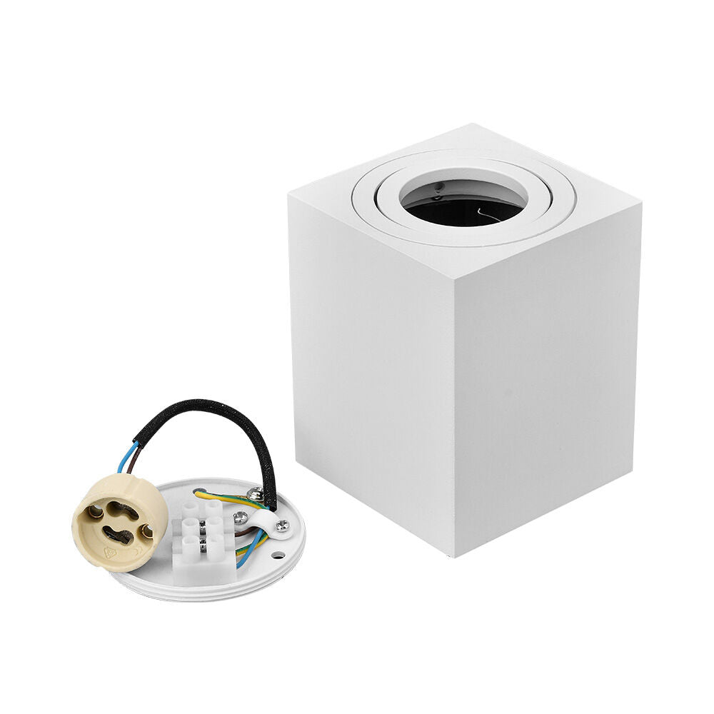 Spot LED Braytron Gama 8011 Quadrado Branco GU10 | Iluminação Direcionada