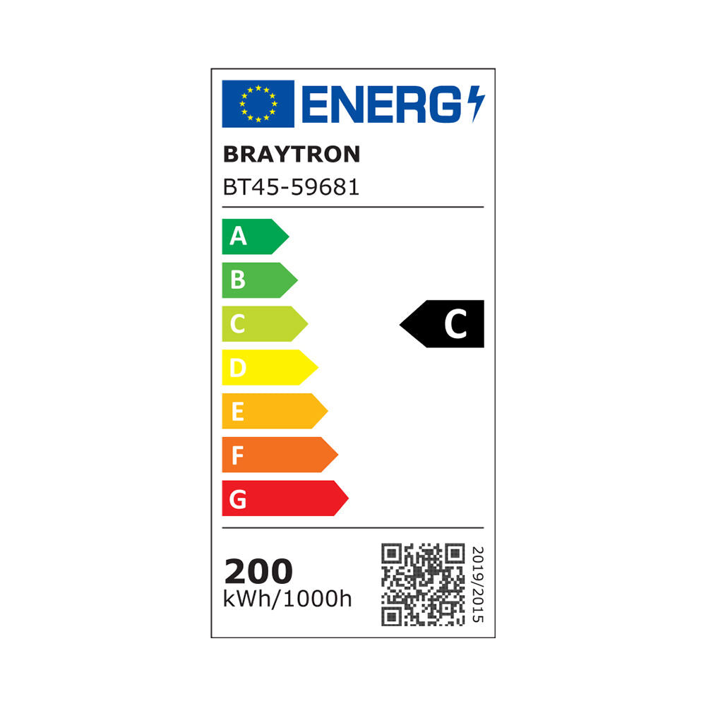 Luminária LED Braytron Hibay 200W 3 em 1 IP65 | Iluminação Industrial 3000K 4000K 6500K