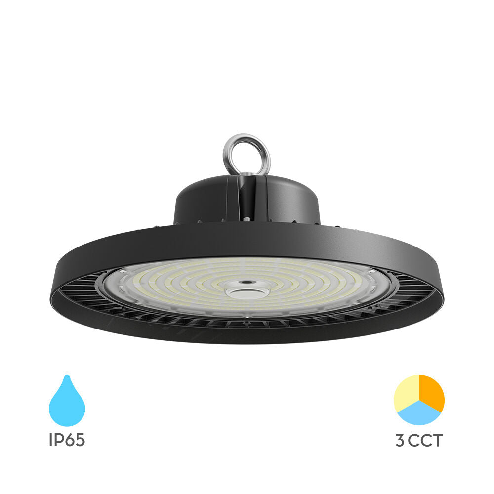 Luminária LED Braytron Hibay 200W 3 em 1 IP65 | Iluminação Industrial 3000K 4000K 6500K