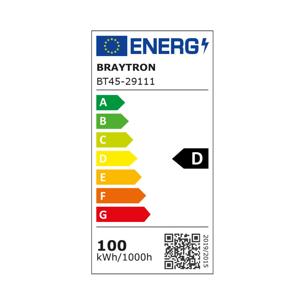 Luminária LED Braytron Hibay 100W 4000K | Iluminação Industrial à Prova d'Água IP65