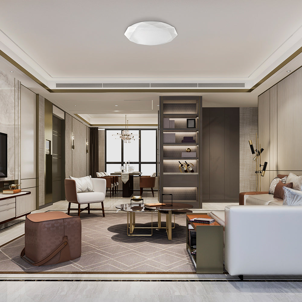 Luminária de Teto Braytron Jade Redonda 44W 3IN1 Diâmetro 490mm | Iluminação Regulável