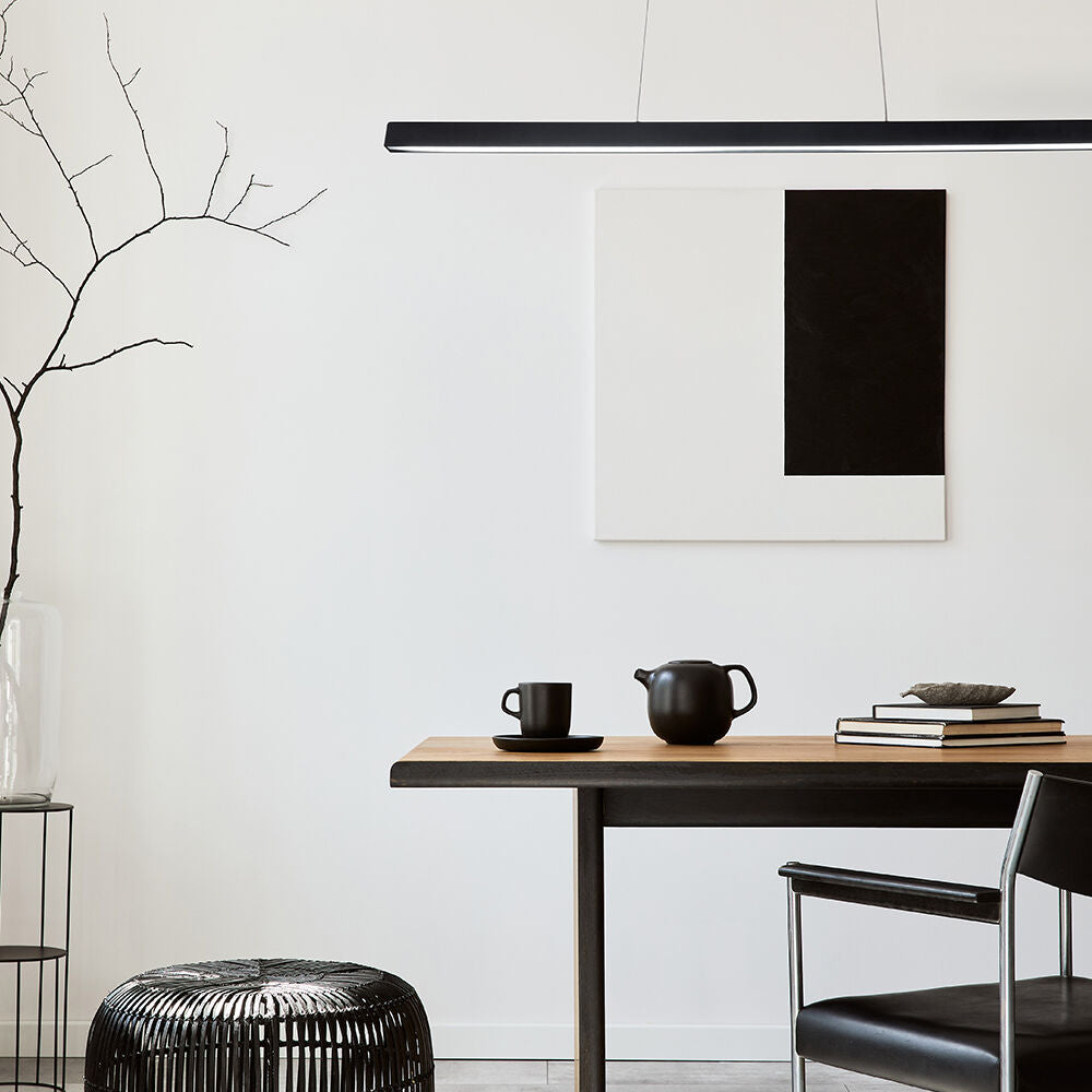 Luminária de Teto Braytron Lina Linear 30W Preta 3IN1 | Iluminação Regulável