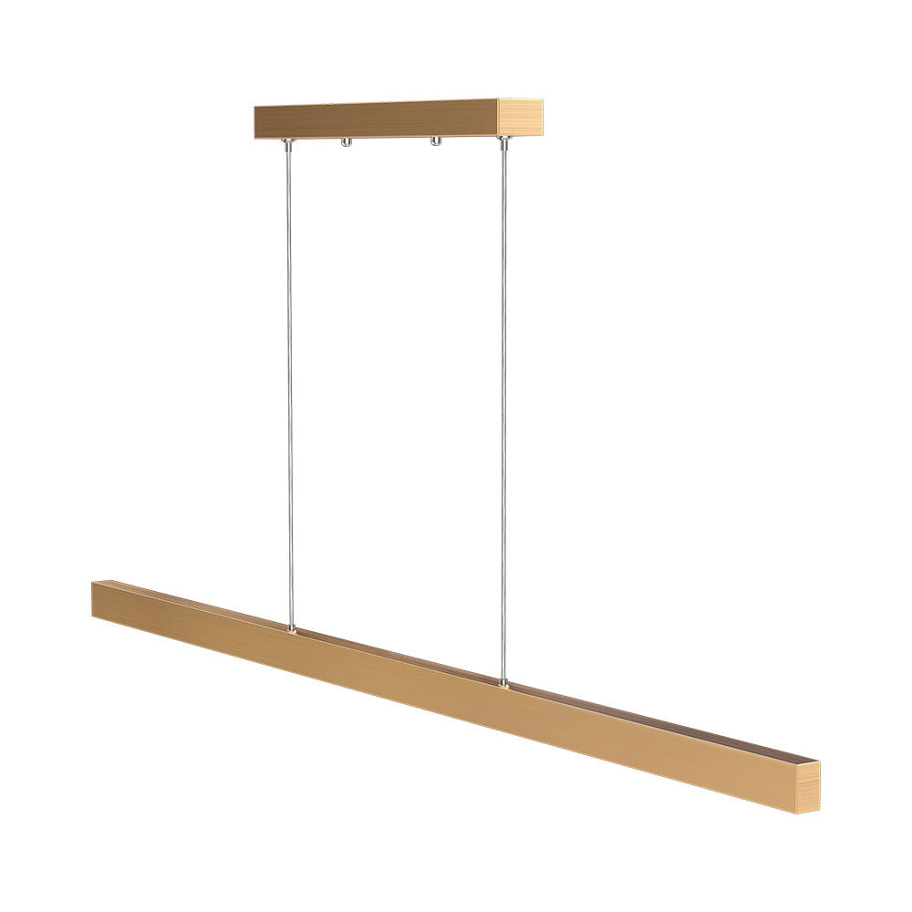 Luminária de Teto Braytron Lina Linear 30W Dourada 3IN1 | Iluminação Regulável