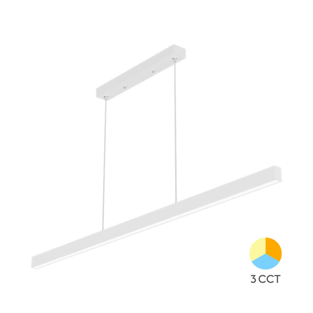 Luminária de Teto Braytron Lina Linear 30W Branca 3IN1 | Iluminação Regulável