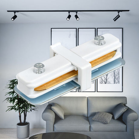 Conector Intermediário Braytron 2WRS Branco para Sistema de Trilho de Iluminação LED