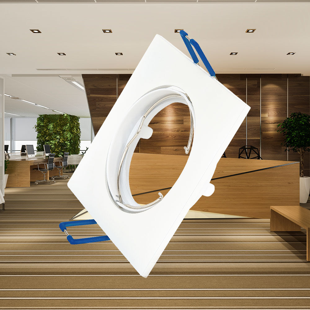 Spot LED Braytron Mitto Quadrado Branco | Iluminação Direcionada