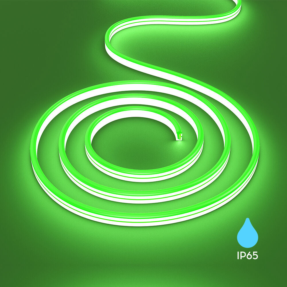 Fita LED Neon Braytron 8x16 220V Verde | Iluminação LED Neon