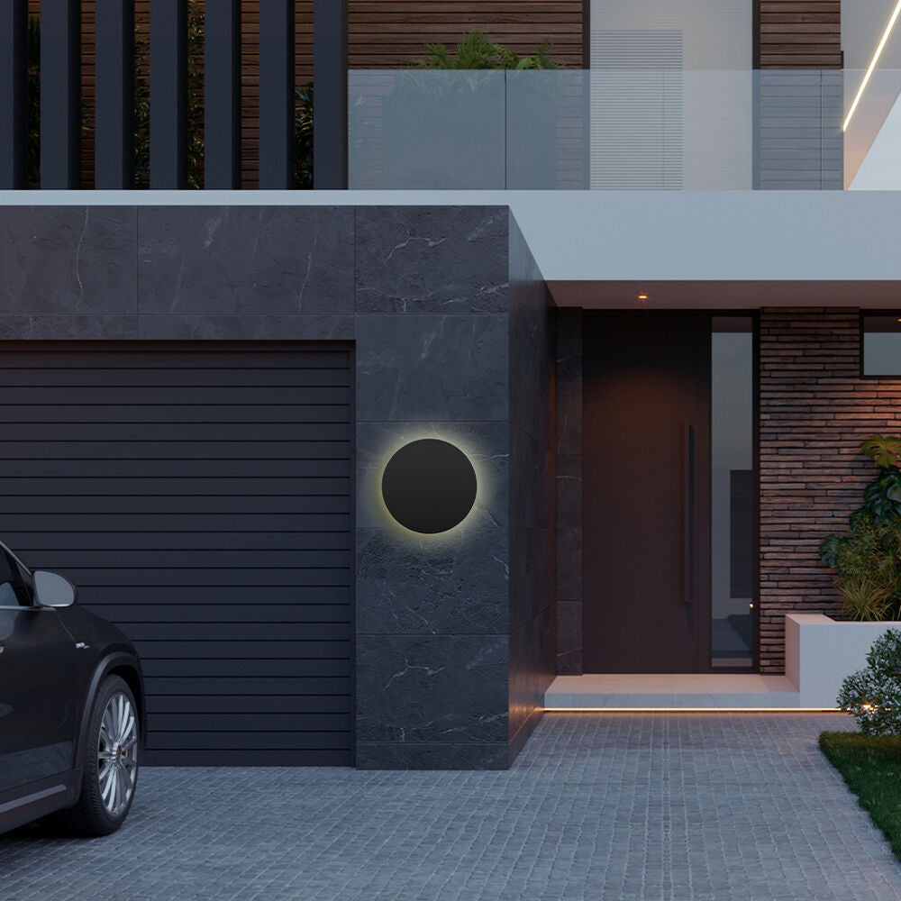 Luminária de Parede Braytron Palermo 12W Preto 1160lm IP65 | Iluminação Externa