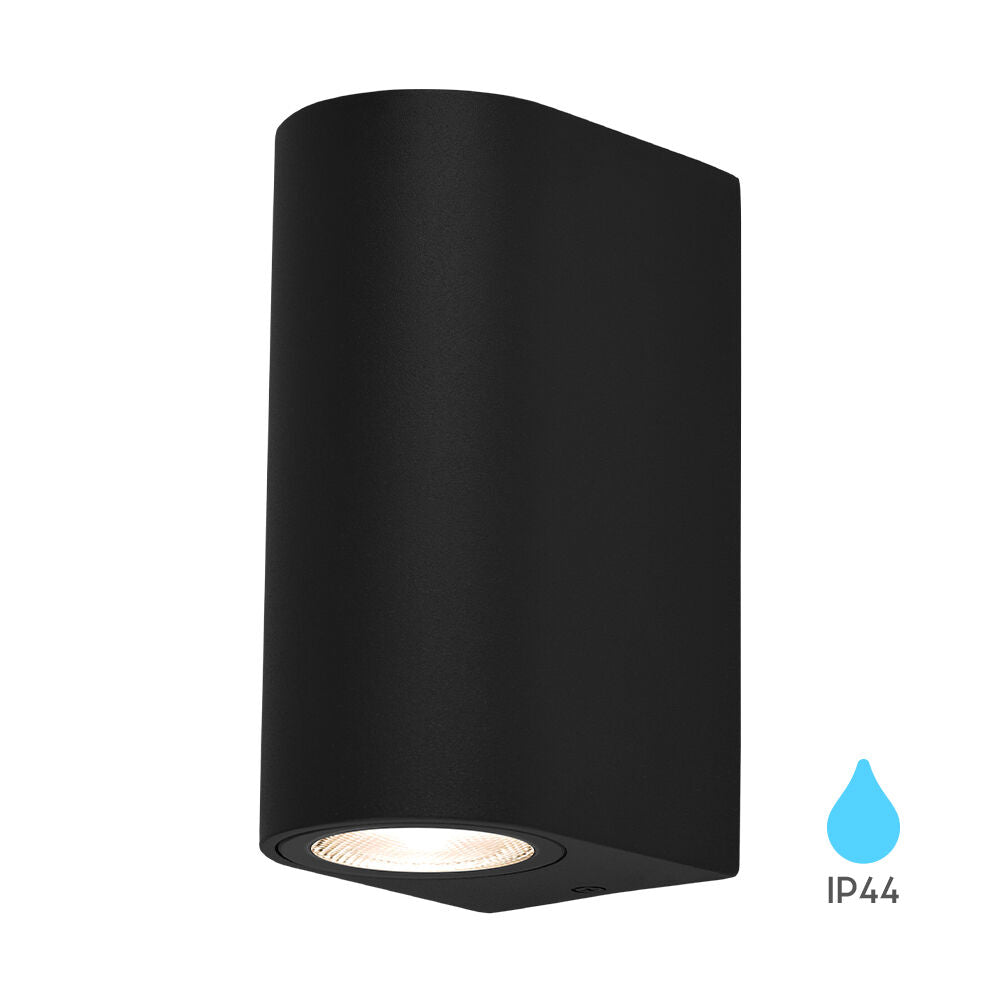 Luminária de Parede BRY-RITA 2xGU10 Preta IP44 | Iluminação Externa