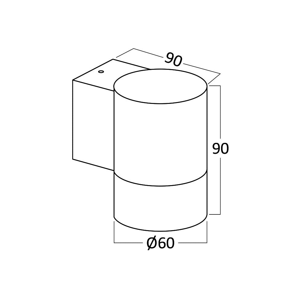 BRAYTRON Luminária de Parede BRY-RITA 1xGU10 Cinza IP44 | Iluminação Externa