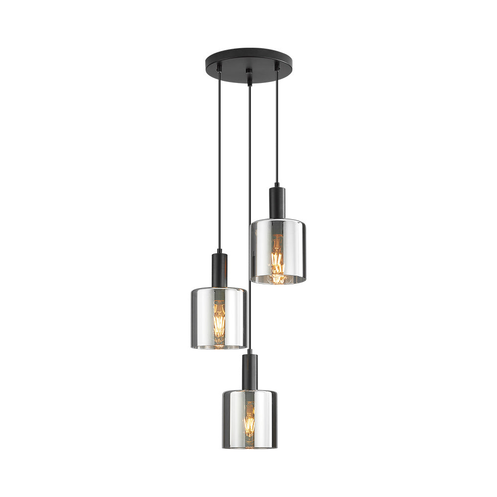 Luminária de Teto Braytron BRY-S007R-3H 3xE27 SLV PENDANT LIGHT