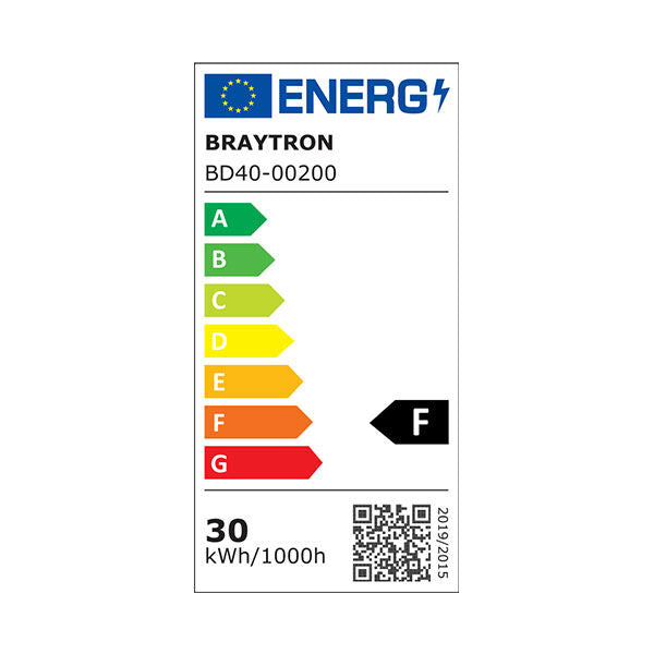 BRAYTRON Spot de Trilho LED BRY-SHOPLINE 30W 3000K Branco | Iluminação com Driver Isolado