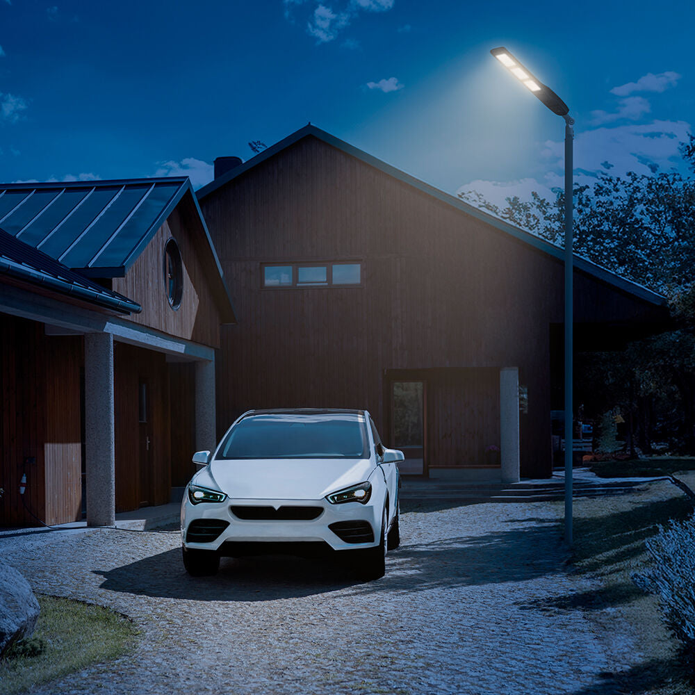 Luminária Solar Braytron ST01 60W | Iluminação Pública LED Solar IP65 6500K