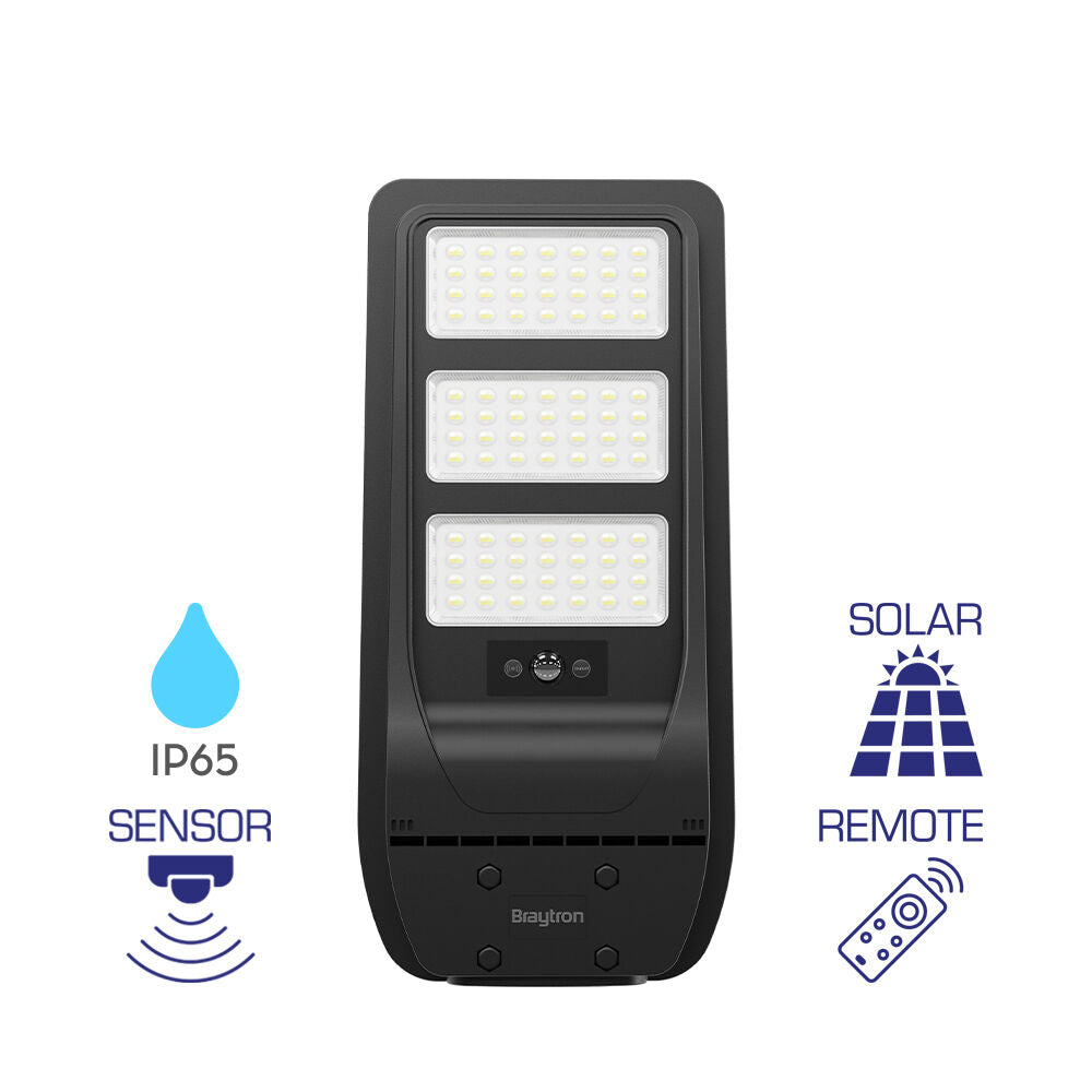 Luminária Solar Braytron ST01 90W | Iluminação Pública LED Solar 6500K IP65