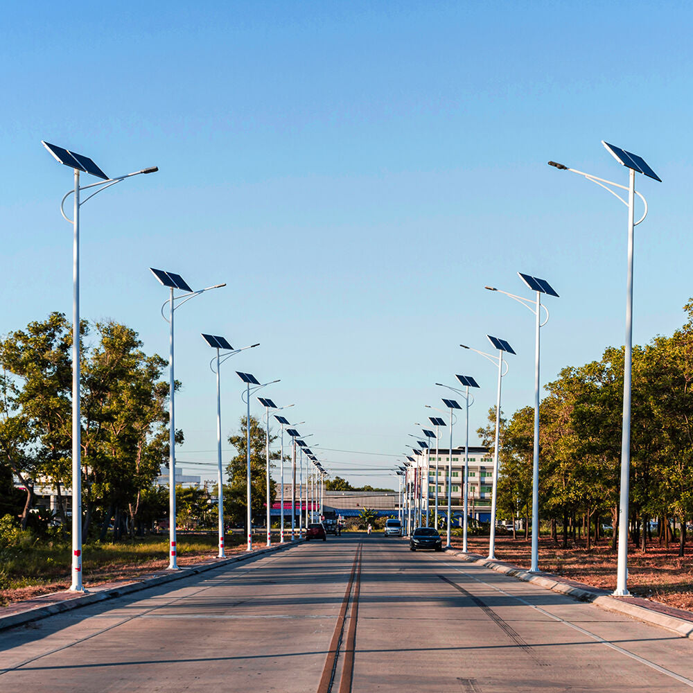 Luminária Solar Braytron ST02 100W | Iluminação Pública LED Solar 6500K IP65