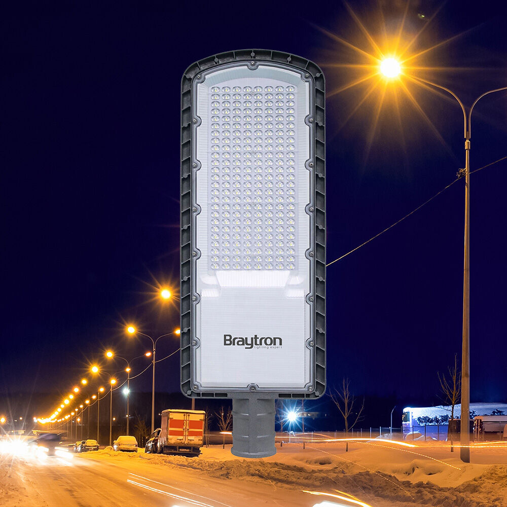 Luminária LED Braytron ST86 200W 4000K IP65 | Iluminação Pública para Exteriores
