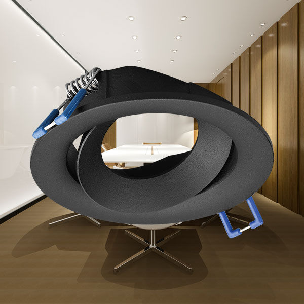 Spot LED Braytron Tetra Redondo Preto | Iluminação Direcionada