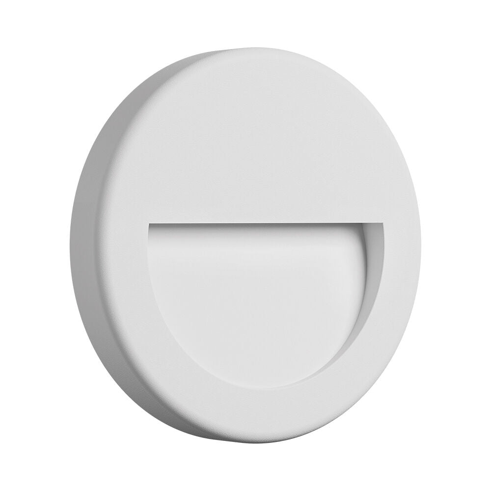 Luminária de Parede Braytron Vekta 3W Redonda Branca 4000K IP65 | Iluminação Externa