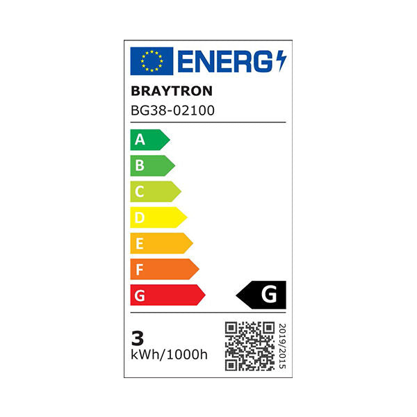 Luminária de Parede Braytron Vekta 3W Quadrada Branca 160lm 3000K IP65 | Iluminação Externa
