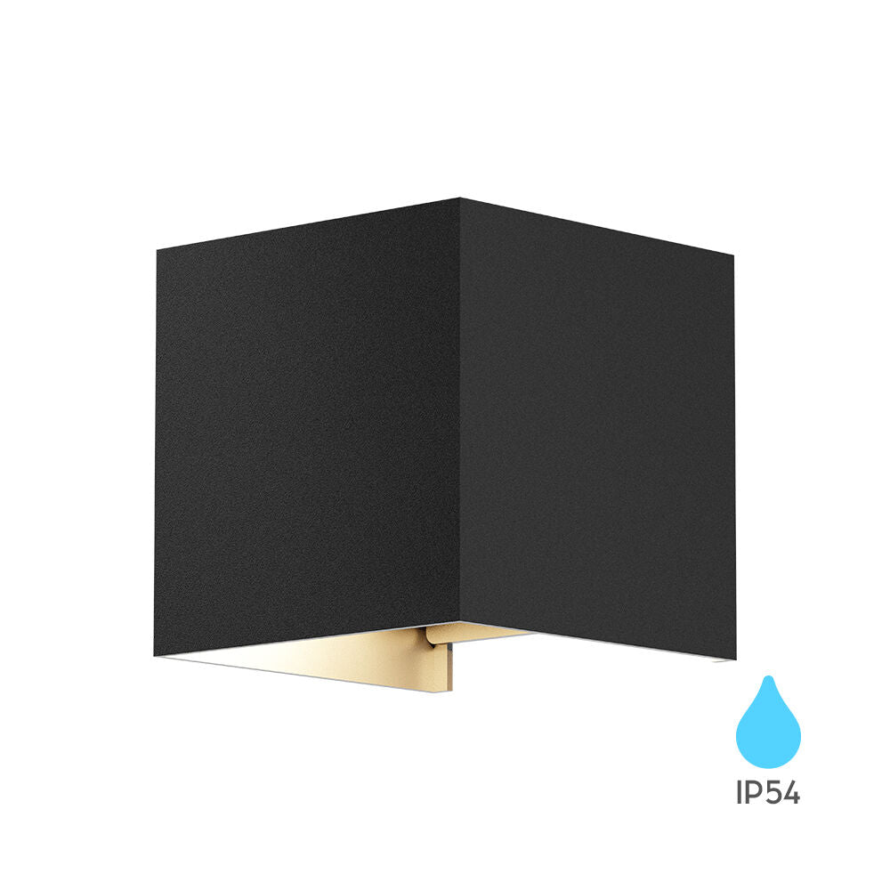 Luminária de Parede Braytron Vekta 1xG9 Preta IP54 | Iluminação Externa