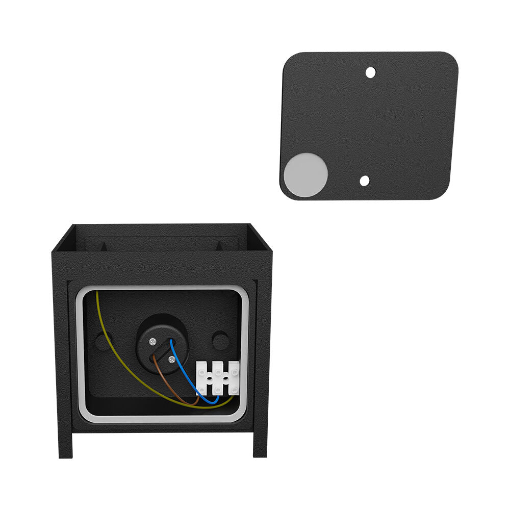 Luminária de Parede Braytron Vekta 1xG9 Preta IP54 | Iluminação Externa