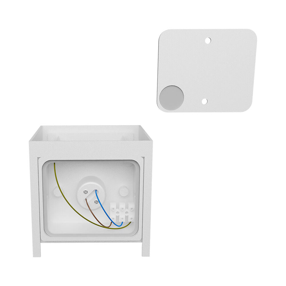 Luminária de Parede Braytron Vekta 1xG9 Branca IP54 | Iluminação Externa