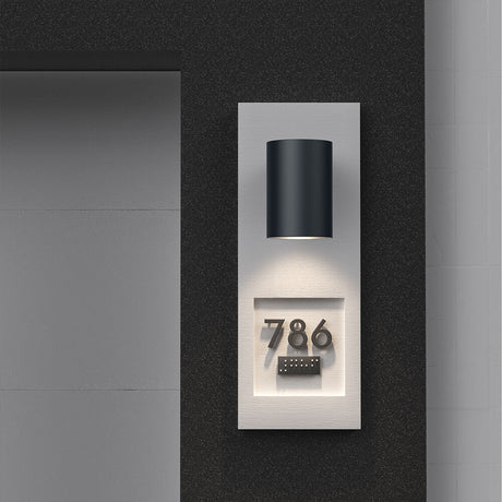 Luminária de Parede Braytron Vekta 9W Redonda Preta 720lm 3000K IP65 | Iluminação Externa