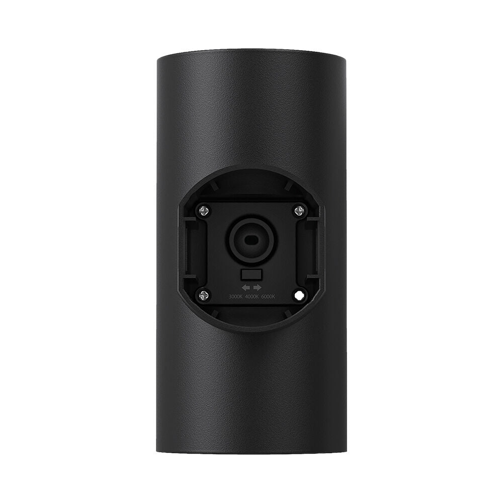 Luminária de Parede Braytron Vekta 2x9W Redonda Preta 1440lm 3000K IP65 | Iluminação Externa