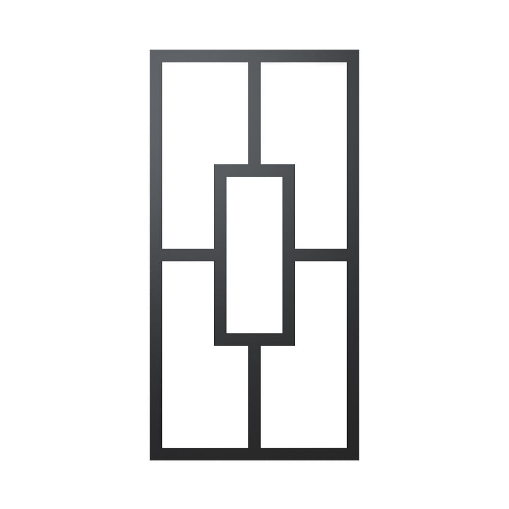 Luminária de Parede Braytron Veneto 10W Reta Preto 3em1 IP44 | Iluminação Externa