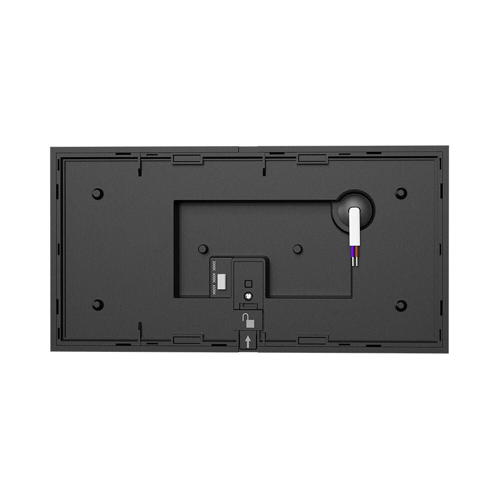 Luminária de Parede Braytron Veneto 10W Reta Preto 3em1 IP44 | Iluminação Externa