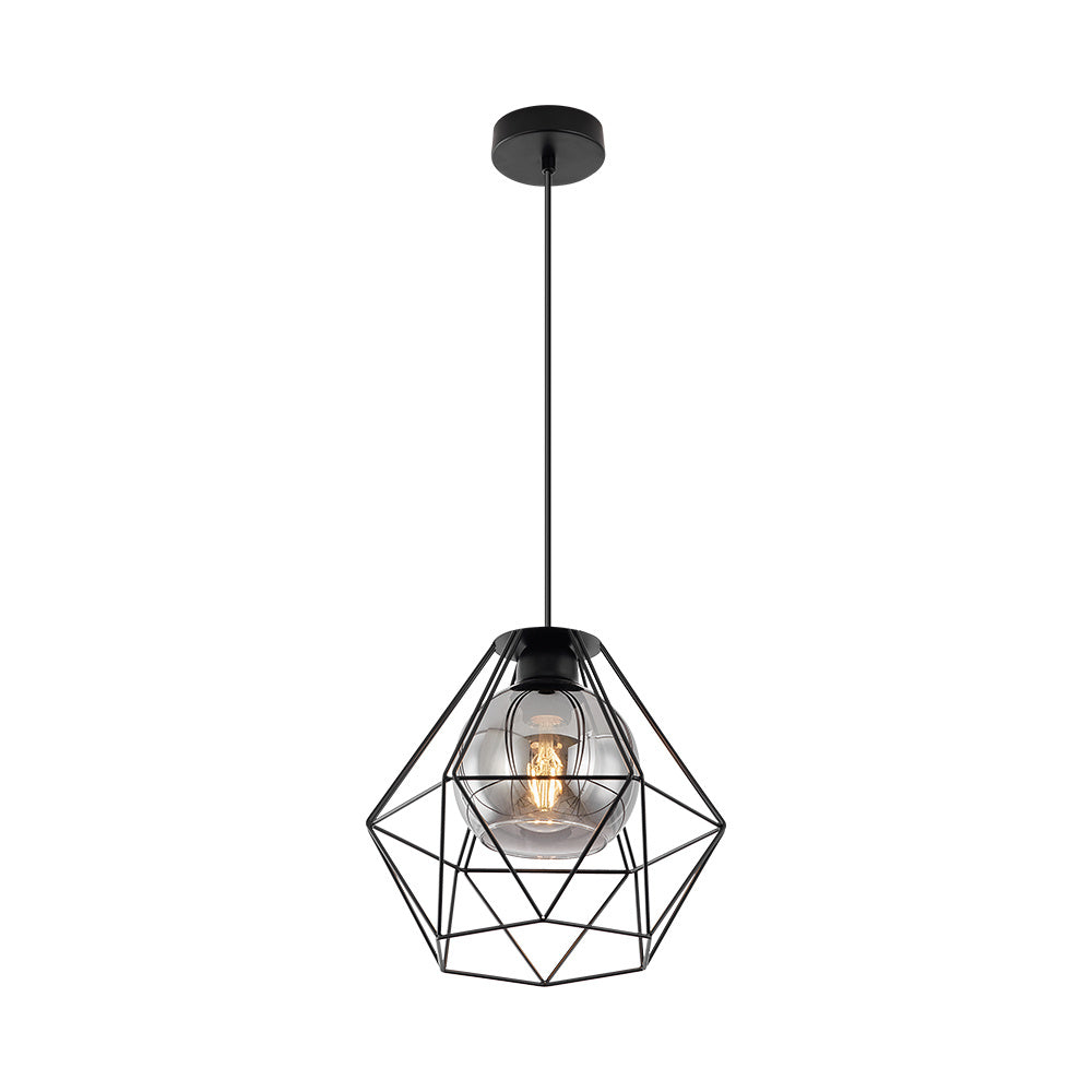 BRY-W004R-1H-1xE27-BLC-PENDANT LIGHT