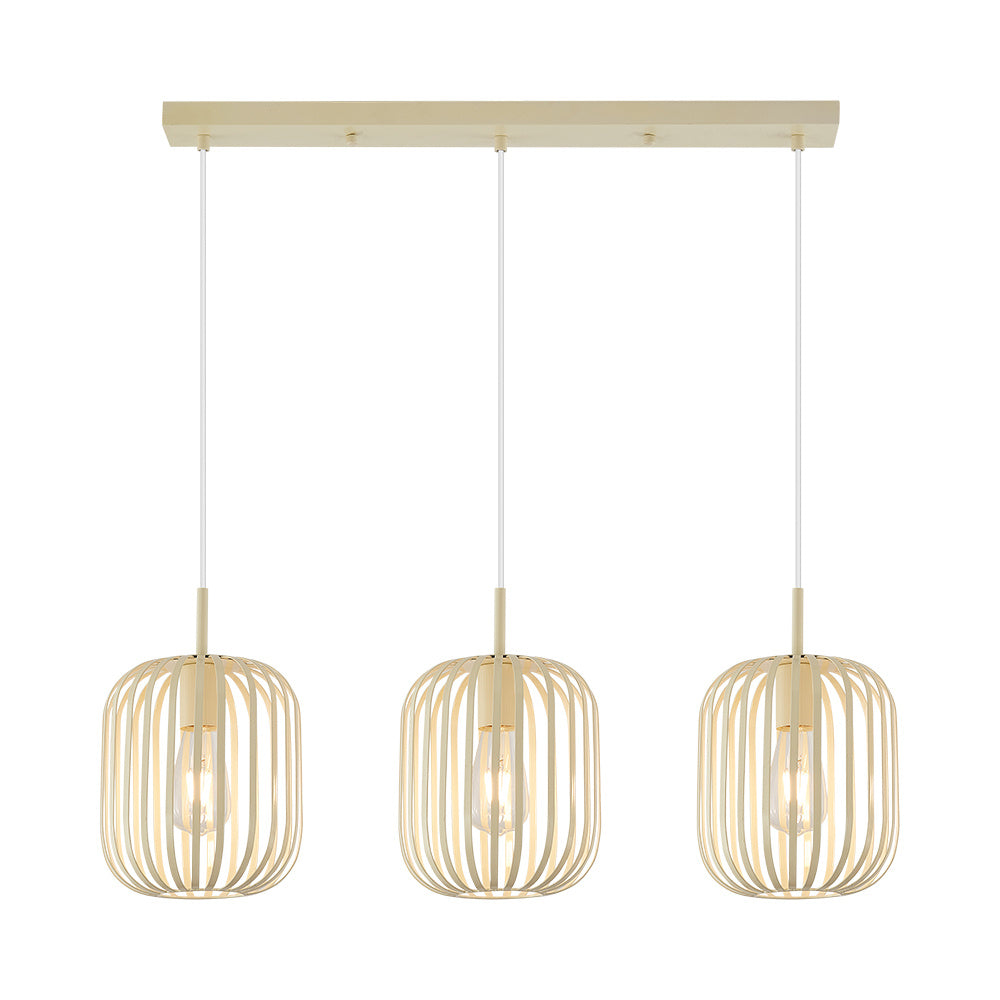 BRY-W007S-3H-3xE27-BEJ-PENDANT LIGHT