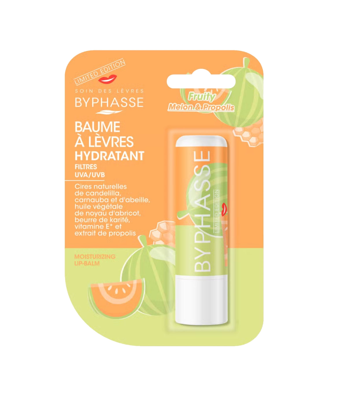 BYPHASSE LIP BALM FRUIT MELON&PROPOLIS