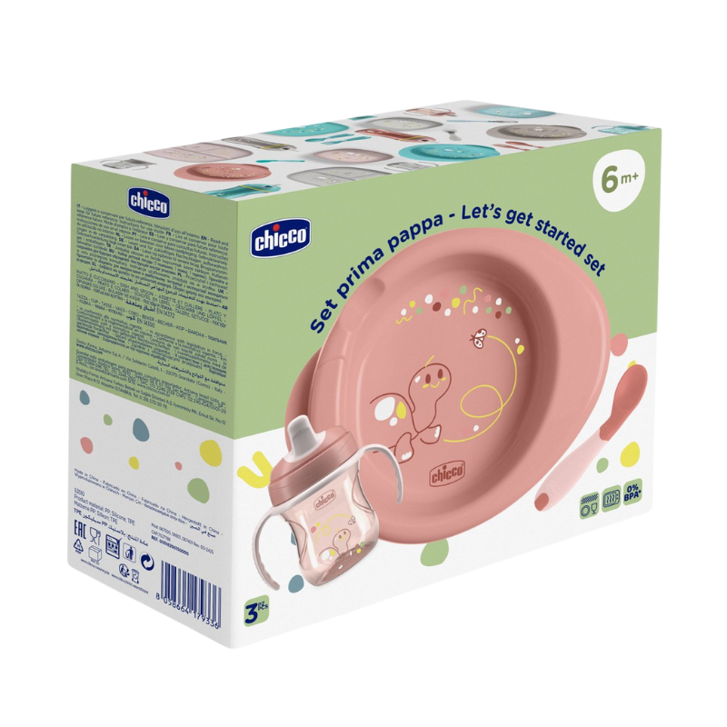 CHICCO CONJUNTO DE PAPA ROSA 6M+