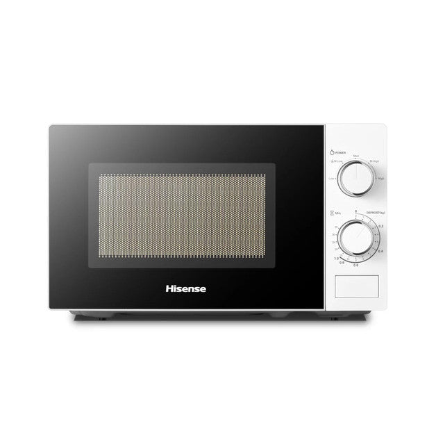 Micro-ondas Hisense 20L Branco Mecânico H20MOWS10 – 700W, Timer Analógico, 5 Níveis de Potência