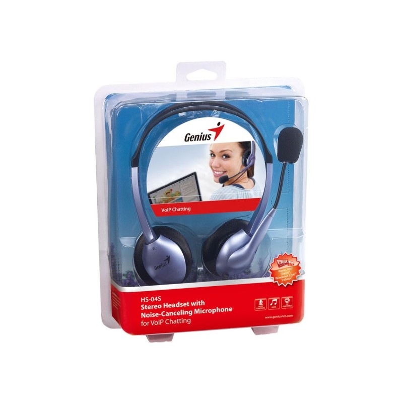 HS GENIUS HS-04S C/MIC PC SINGLE JACK/USB-C