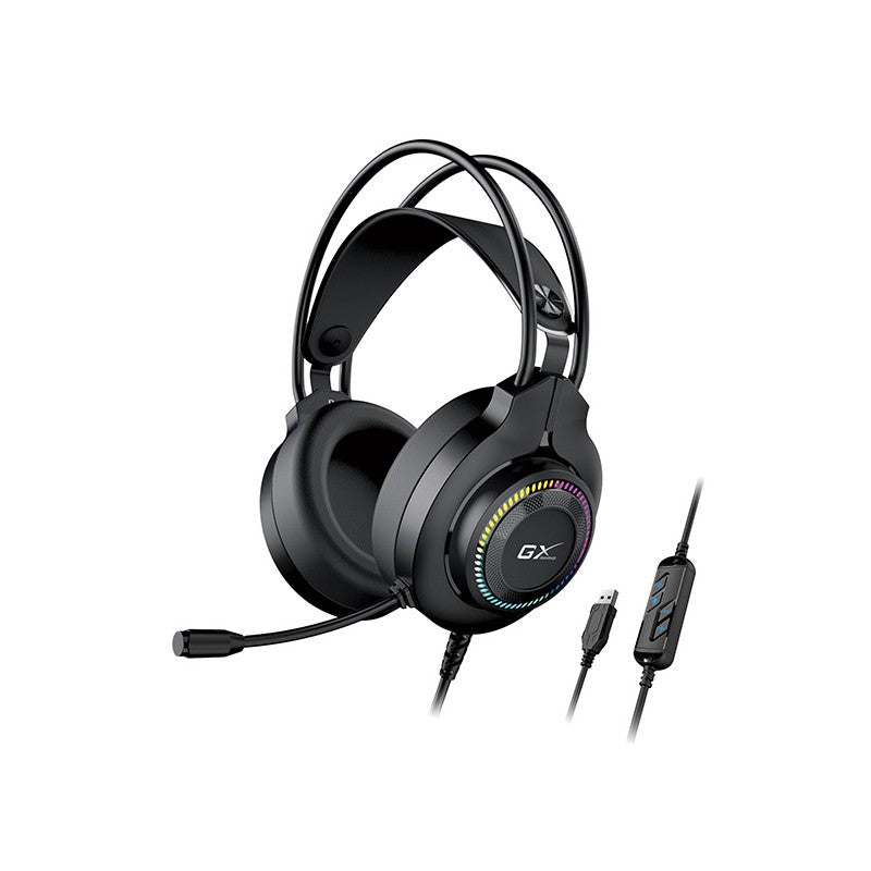 HS GENIUS HS-GX580U USB RGB LED C/MIC PRETO