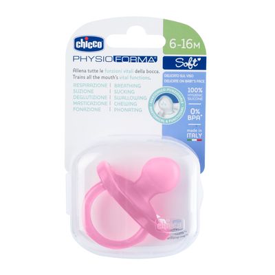 CHICCO CHUPETA PHYSIO SOFT ROSA 6-16M