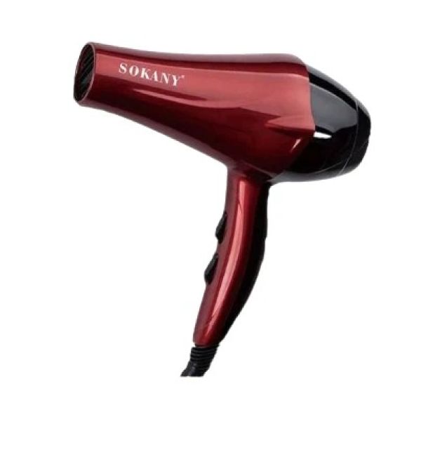 Secador de Cabelo Sokany SK-2211, Vermelho Impresso