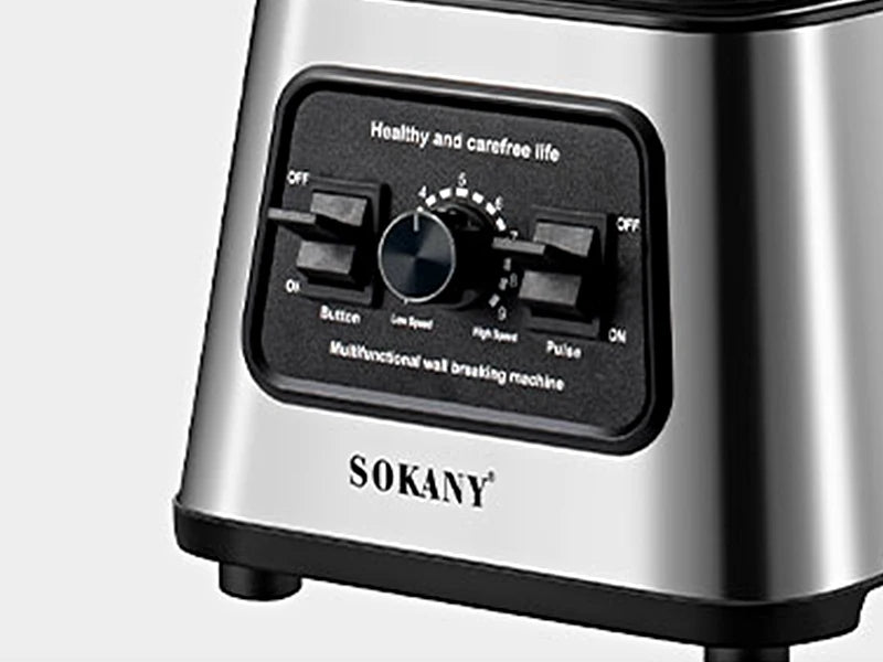 Processador de alimentos multifuncional SOKANY SK-999 com alta potência de 6000 W e design de aderência ergonômica