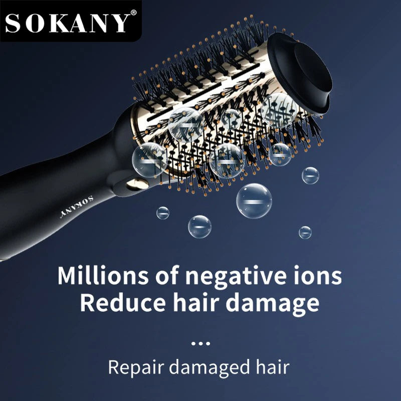 Sokany SK-1914 60 secador de cabelo iônico giratório com tiro frio e funções 4 em 1