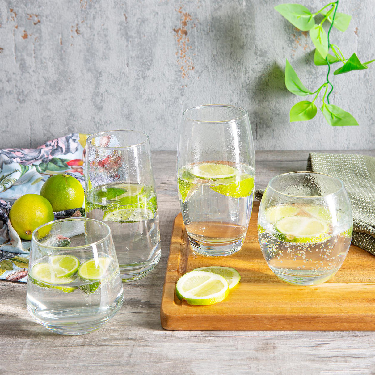 Copos de Whiskey LAV Empire - 405ml - Transparente - Pacote de 6 LAV - Empire, Copo de Uísque 13.75 oz