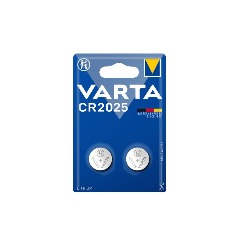 Varta Pilha de Lítio CR2025 Pack 2Un.