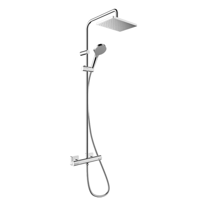 HANSGROHE CHUVEIRO DE COLUNA VERNIS SHAPE 230 QUADRADO C/TERMOSTATO CROMADO